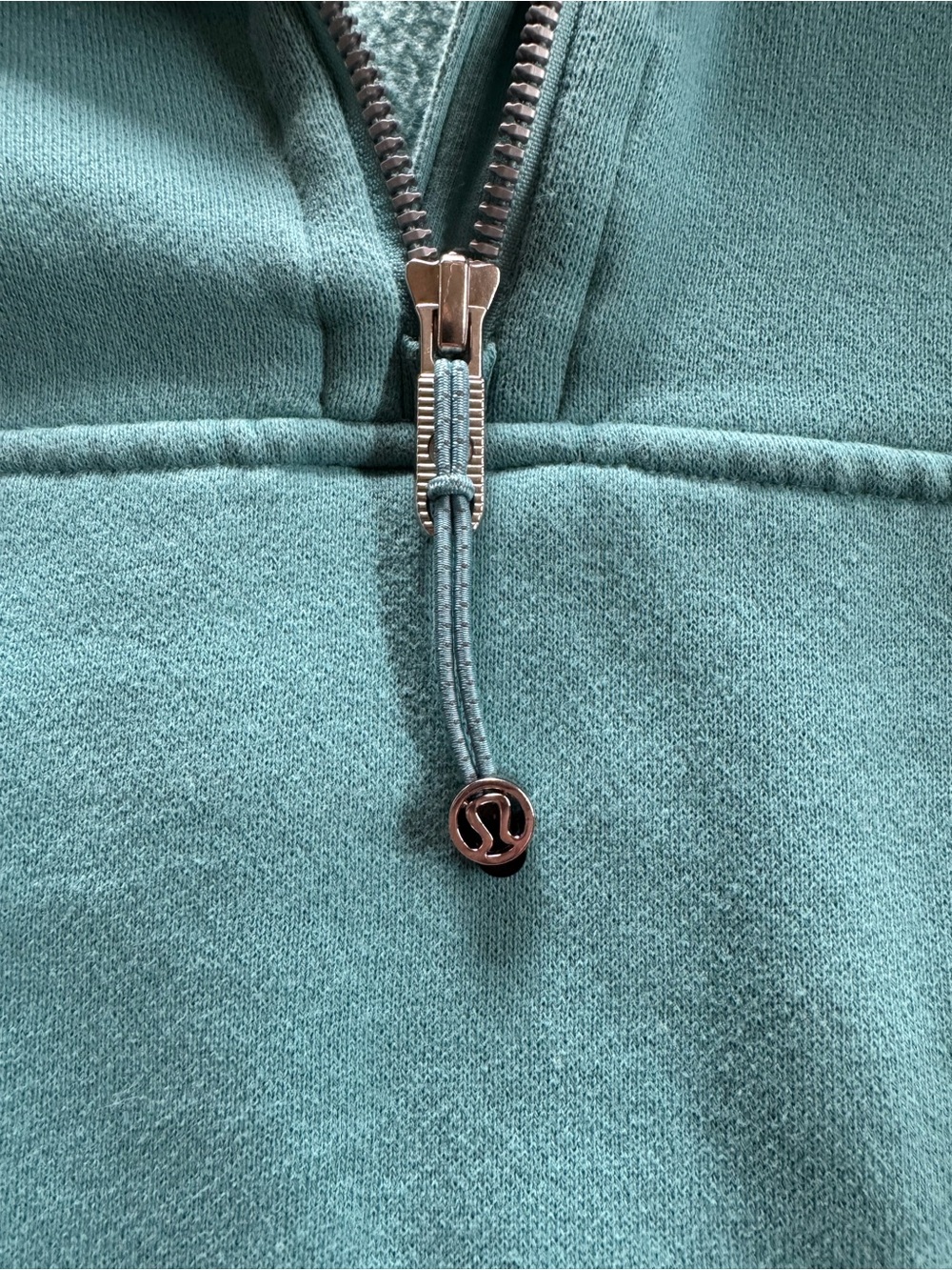 lululemon athletica Teal Cropped Half-Zip Hoodie - Picture 3 of 5